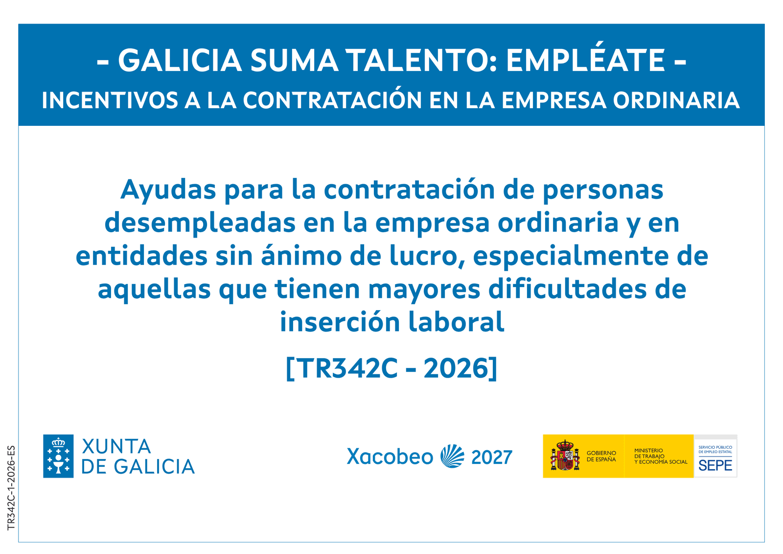 TR342C 2026 — Galicia Suma Talento: Empléate (Xunta de Galicia)